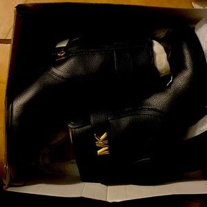 Michael Kors Jilly Heeled Bootie Black 8.5 new,black
